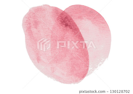 Pink watercolor circle pattern isolated on transparent background Pink watercolor circle pattern isolated on transparent background 130128702