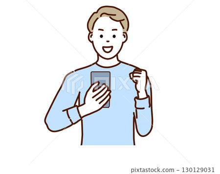 一個很高興看到智能手機的人 一個很高興看到智能手機的人 130129031