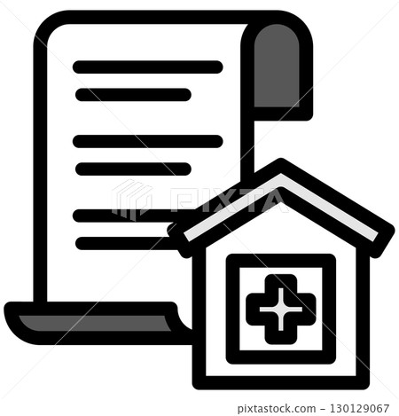 Illustration icon material: Medical binder file 202 Illustration icon material: Medical binder file 202 130129067