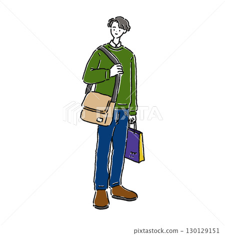 Men in a neat and simple outfit 130129151