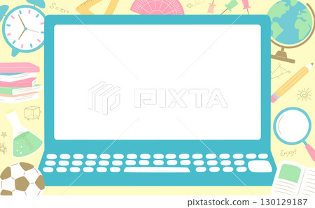可愛的插圖框架背景,用於學習、入學、學習和新學期圖像_學校和兒童材料 可愛的插圖框架背景,用於學習、入學、學習和新學期圖像_學校和兒童材料 130129187