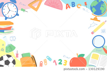 可愛的插圖框架背景,用於學習、入學、學習和新學期圖像_學校和兒童材料 可愛的插圖框架背景,用於學習、入學、學習和新學期圖像_學校和兒童材料 130129190