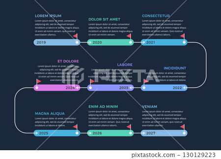 Timeline Infographic Template 130129223