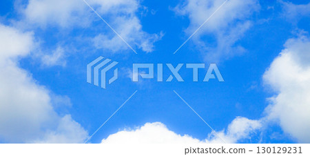 A simple landscape of blue sky and clouds 130129231