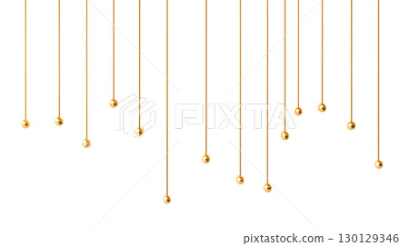 Gold Colored Beads 130129346