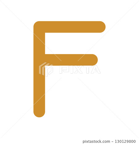 Alphabet F icon illustration 130129800