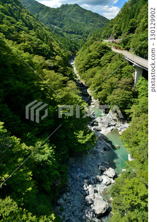 Ryugu Cliff 1 (west of the suspension bridge) (Tsurii, Higashi-Iya, Miyoshi City, Tokushima Prefecture) Ryugu Cliff 1 (west of the suspension bridge) (Tsurii, Higashi-Iya, Miyoshi City, Tokushima Prefecture) 130129902