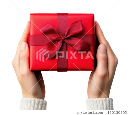 Hands with Gift Box 130130305