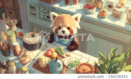 Cooking Red Panda 130130541