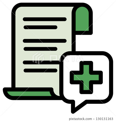 Illustration icon material: Medical file 229 130131163