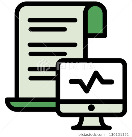 Illustration icon material: Pharmaceutical medical file 235 130131331