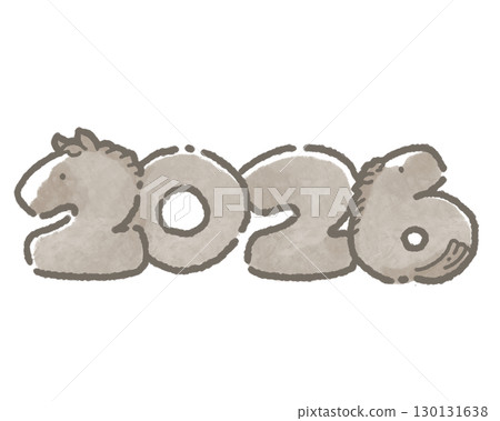 2026年馬年手寫標誌 2026年馬年手寫標誌 130131638