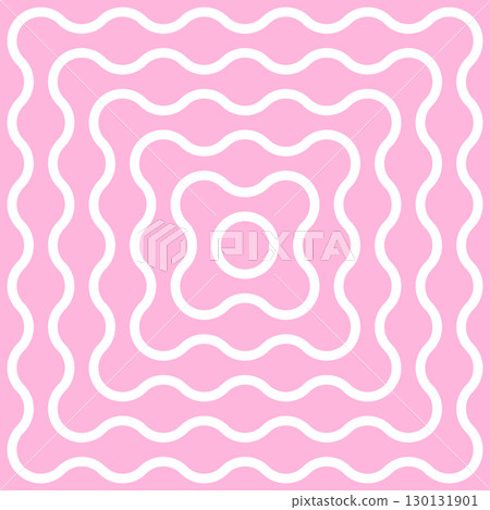 Linked Wave Geometric Pattern Background Material Simple Wallpaper Pink 130131901
