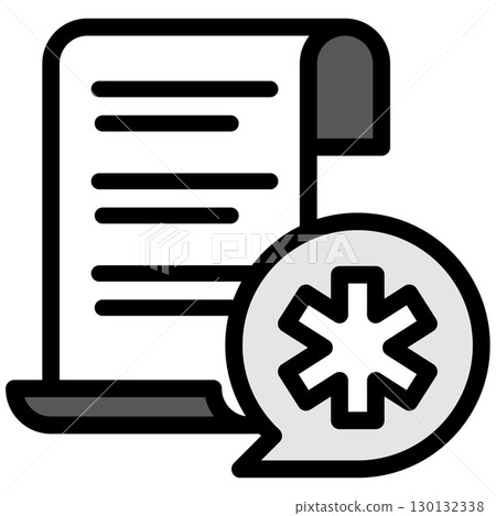 Illustration icon material: Medical file 261 Illustration icon material: Medical file 261 130132338