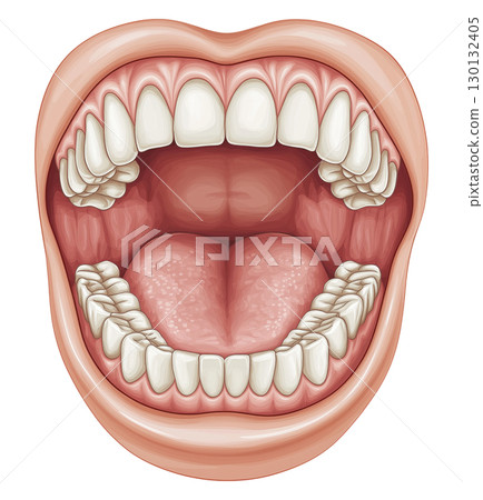 Open Human Mouth Open Human Mouth 130132405