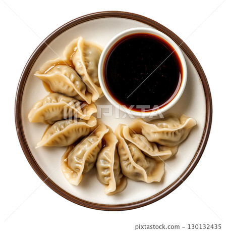 Asian Dumplings with Soy Sauce Asian Dumplings with Soy Sauce 130132435