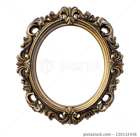 Vintage Oval Gold Frame Vintage Oval Gold Frame 130132436