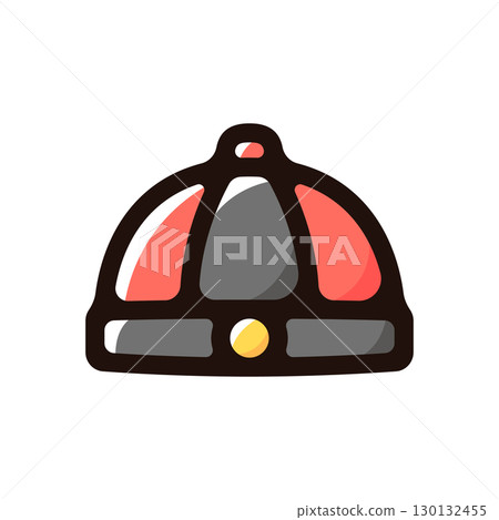 Chinese hat illustration icon (Chinese New Year, Lunar New Year material) 130132455