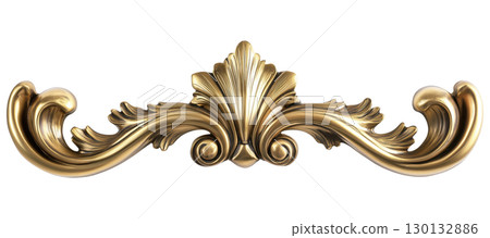 Golden Decorative Element 130132886