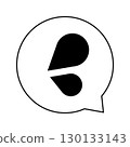 汗水、恐慌、驚慌等情緒言語氣泡標記 130133143