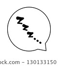Zzz......睡覺，睡覺，睡覺等等。情緒對話泡泡標記 130133150