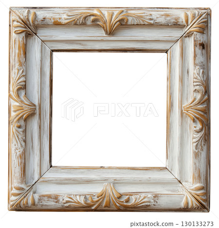 Shabby Chic White Picture Frame 130133273
