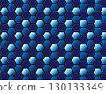 Neon Hexagon Honeycomb Futuristic Technology Pattern Background. 130133349