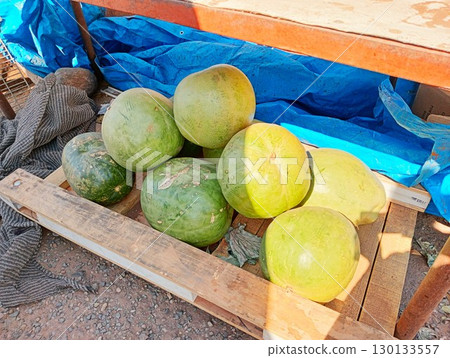 Large pumpkins at a street market in Chobe, Botswana Large pumpkins at a street market in Chobe, Botswana 130133557