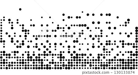 Fading grid pattern with digital square particles in motion concept of disintegration for technology background abstract geometric texture with halftone grainy fade Fading grid pattern with digital square particles in motion concept of disintegration for technology background abstract geometric texture with halftone grainy fade 130133874
