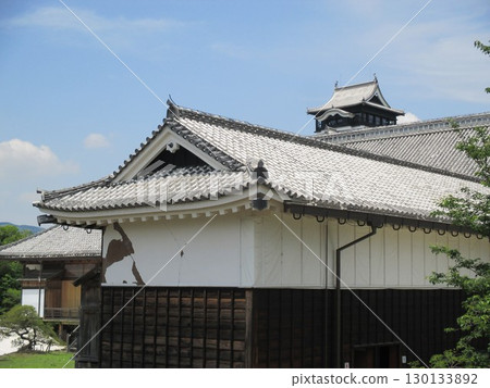 熊本城在 2016 年熊本地震中受損,目前正在修復 熊本城在 2016 年熊本地震中受損,目前正在修復 130133892