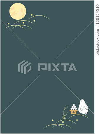 Autumn moon viewing background Autumn moon viewing background 130134510