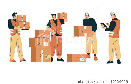 Warehouse Workers Are Responsible for Effectively Managing Packages and Shipments Warehouse Workers Are Responsible for Effectively Managing Packages and Shipments 130134639