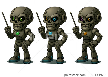 Set of 3 robot instructors 130134970