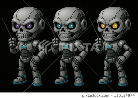 Set of 3 robot instructors 130134974