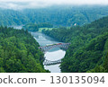 夏日清晨的只見線 130135094