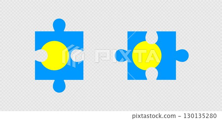 Puzzle Pieces with Palau Flag. Puzzle Pieces with Palau Flag. 130135280