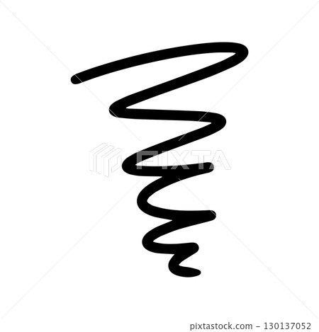 憂慮和不滿的形象。沮喪和壓力感的圖示說明。用手繪線條繪製 憂慮和不滿的形象。沮喪和壓力感的圖示說明。用手繪線條繪製 130137052