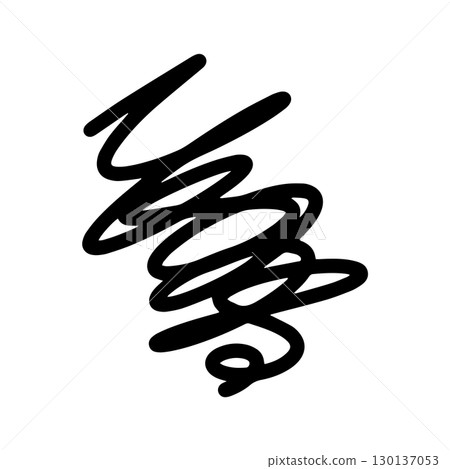 憂慮和不滿的形象。沮喪和壓力感的圖示說明。用手繪線條繪製 憂慮和不滿的形象。沮喪和壓力感的圖示說明。用手繪線條繪製 130137053