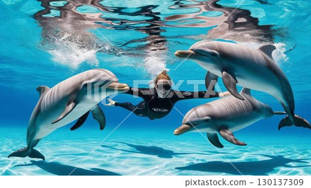 Swim with dolphins Swim with dolphins 130137309