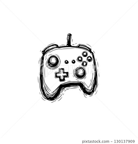 Hand-drawn Gaming Controller Illustration for Entertainment and Digital Lifestyle Designs Hand-drawn Gaming Controller Illustration for Entertainment and Digital Lifestyle Designs 130137909