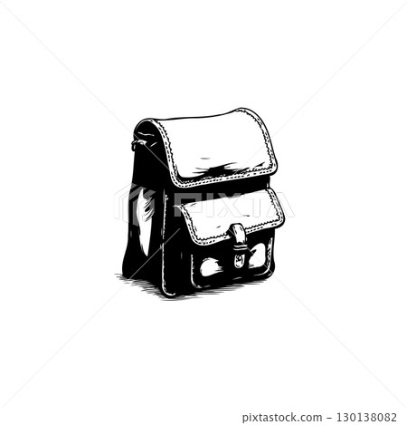 Vintage Messenger Bag Illustration: Hand-Drawn Style for Fashion and Travel Concepts Vintage Messenger Bag Illustration: Hand-Drawn Style for Fashion and Travel Concepts 130138082