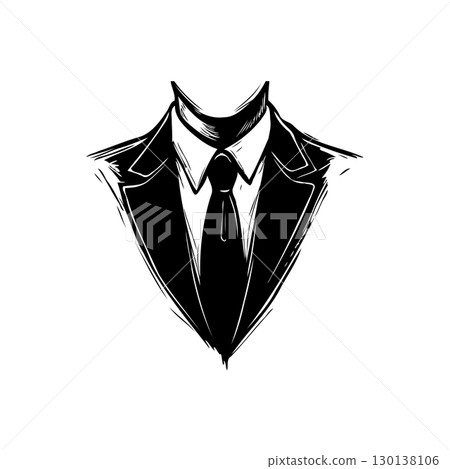 Elegant Suit Silhouette: A Symbol of Sophistication, Power, and Authority Elegant Suit Silhouette: A Symbol of Sophistication, Power, and Authority 130138106