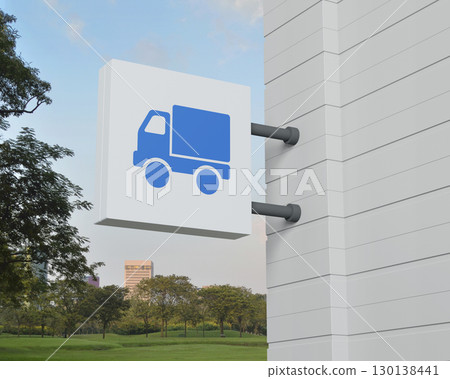 Business transportation service concept, 3D rendering 130138441