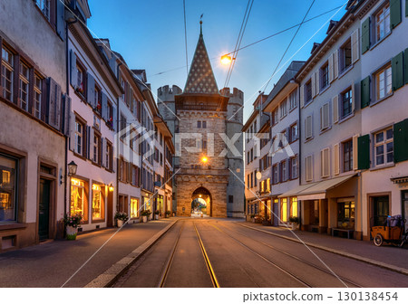 The Spalentor gate in Basel, Switzerland The Spalentor gate in Basel, Switzerland 130138454