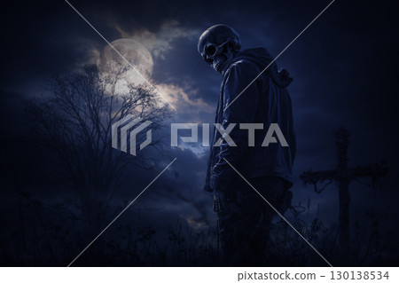 Halloween mystery concept, Generative AI 130138534