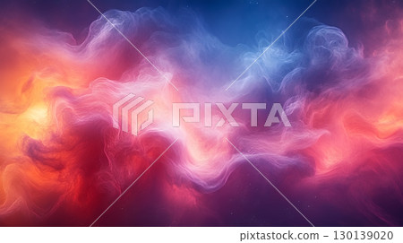Blue smoke image background 130139020