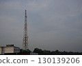 telecommunication tower against blue sky 130139206