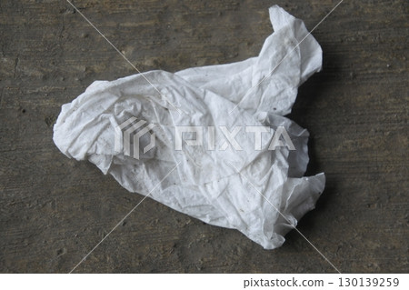 crumpled paper sheet on wood crumpled paper sheet on wood 130139259
