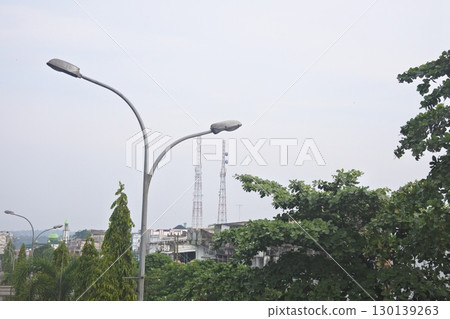 traffic light on the road traffic light on the road 130139263