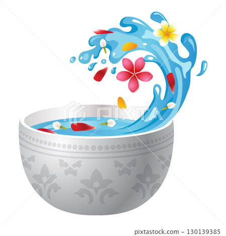 Songkran Splash, A Bowl of Festive Water Songkran Splash, A Bowl of Festive Water 130139385